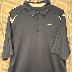 Men's Nike DriFit Navy/Dk.Blue Sz.MED Polo Shirt